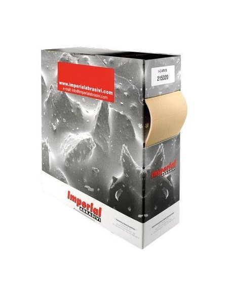 CARTA ABRASIVA PRETAGLIATA I-CARS/S IMPERIAL LATTICE/OSSIDO ALLUM MM 115X140 GRANA 220 MT 25