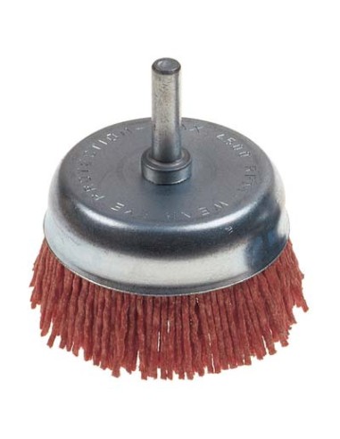 SPAZZOLA FIBRA A TAZZA + GAMBO PG 497.30 MM  50 GRANA 150 G.MM 6