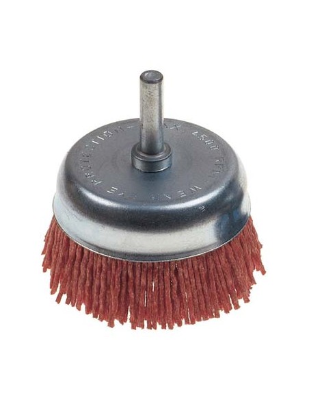 SPAZZOLA FIBRA A TAZZA + GAMBO PG 497.40 MM  70 GRANA 150 G.MM 6