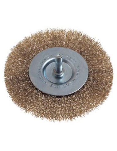 SPAZZOLA ACCIAIO CIRCOLARE + GAMBO PG 469.00 MM  50 G.MM 6X25