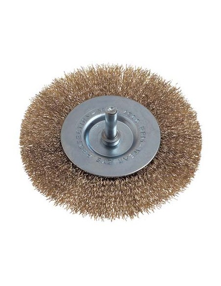 SPAZZOLA ACCIAIO CIRCOLARE + GAMBO PG 469.00 MM  50 G.MM 6X25
