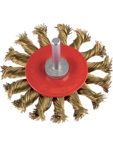 SPAZZOLA ACCIAIO RITORTO CIRCOLARE + GAMBO PG 475.65 MM  75 G.MM 6X25