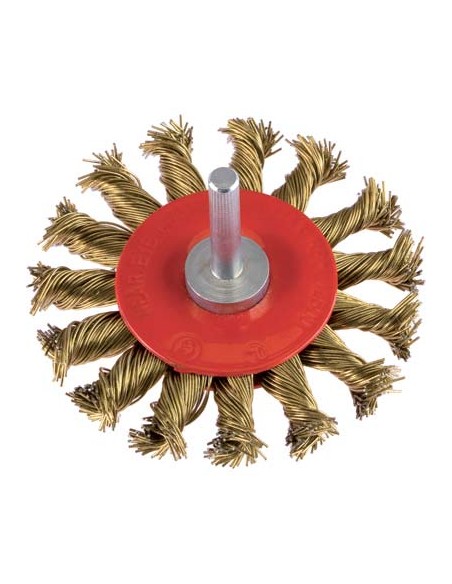 SPAZZOLA ACCIAIO RITORTO CIRCOLARE + GAMBO PG 475.65 MM  75 G.MM 6X25