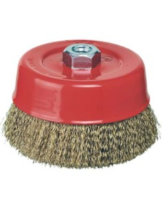 SPAZZOLA ACCIAIO A TAZZA + FILETTO CEBO MM 120 F.M14