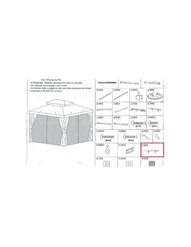 R PARTICOLARE T X  GAZEBO ADVENTURE MAGNUM 3,6X4,8