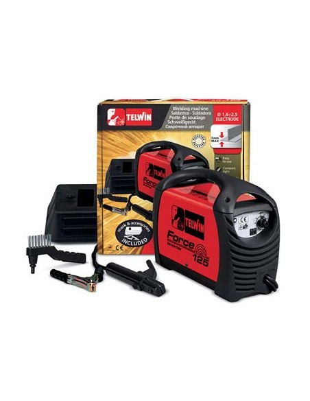 SALDATRICE INVERTER FORCE 125 TELWIN VOLT 230 A   80 ACCESSORIATA