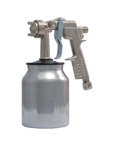 AEROGRAFO AC + SERBATOIO ALLUMINIO INFERIORE ANI LT 1,0 UGELLO MM 1,8 ATTACCO DADO CAPETTATO
