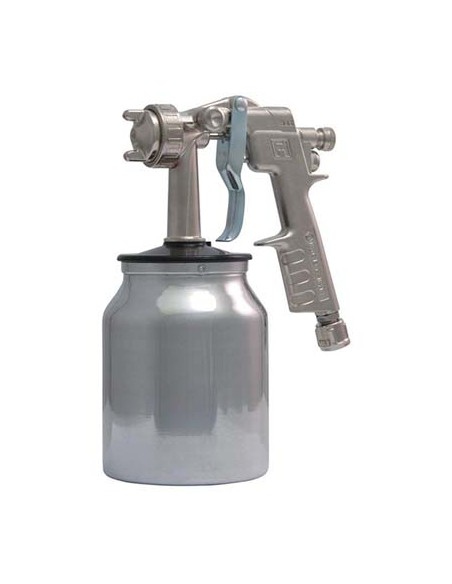 AEROGRAFO AC + SERBATOIO ALLUMINIO INFERIORE ANI LT 1,0 UGELLO MM 1,8 ATTACCO DADO CAPETTATO