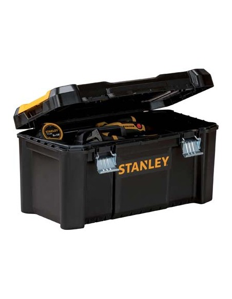 CASSETTA PORTAUTENSILI ESSENTIAL STANLEY 19" CHIUSURA METAL CM 48X25 H.CM 25 STST1-75521