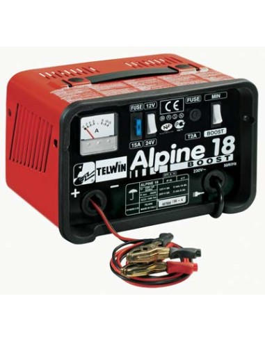 CARICABATTERIA ALPINE 18 TELWIN BOOST VOLT 12/24 AH 14-6/185-90