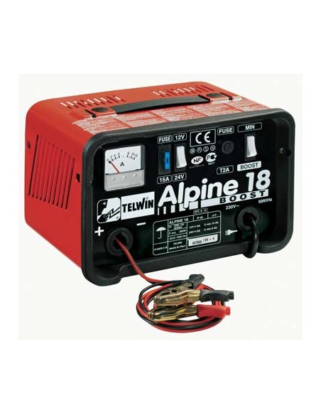 CARICABATTERIA ALPINE 18 TELWIN BOOST VOLT 12/24 AH 14-6/185-90