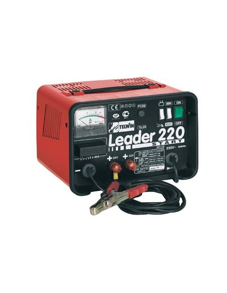 CARICABATTERIA LEADER 220 TELWIN START VOLT 12/24 AH 30/180/400
