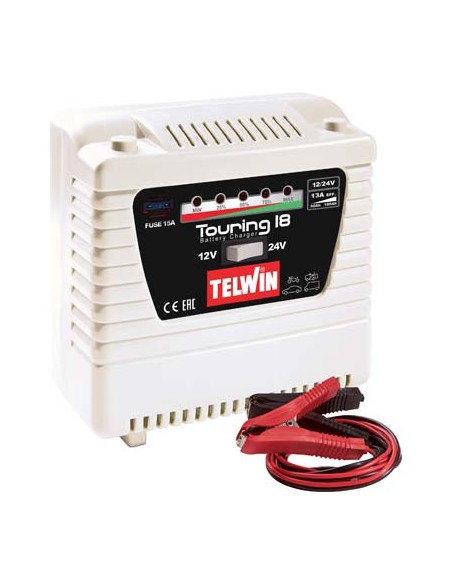 CARICABATTERIA TOURING 18 TELWIN VOLT 12/24 AH 60-50/180-115