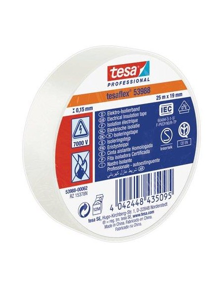 NASTRO PVC ISOLANTE IMQ TESA BIANCO MM 19 ML 25
