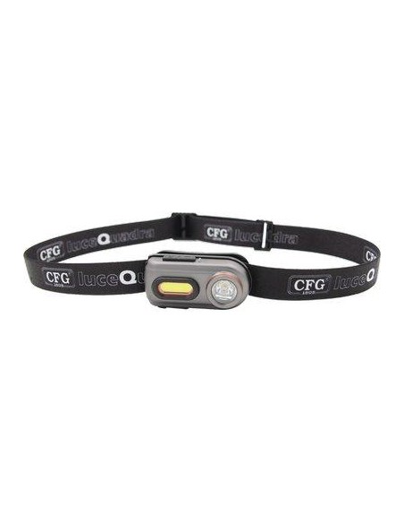 TORCIA FRONTALE TWIN LIGHT LED LUCE QUADRA RICARICABILE LUMEN 100 MULTIFUNZIONE