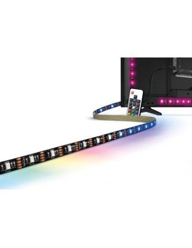 STRISCIA LED ADESIVA KIT-TV CENTURY 43-55" USB VOLT 5 W 3,0 RGB MT 2 + TELECOMANDO