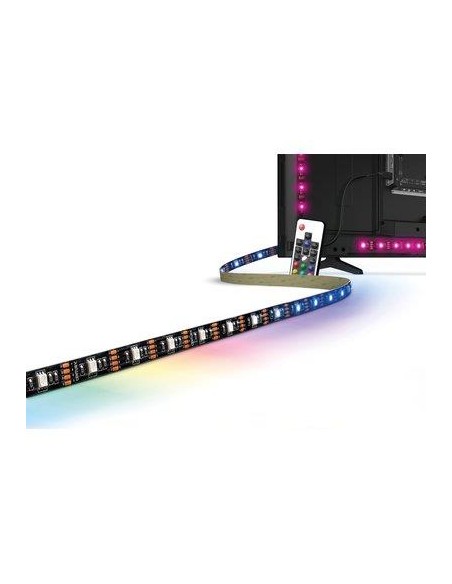 STRISCIA LED ADESIVA KIT TV CENTURY 55"-75" USB VOLT 5 W 4,0 RGB MT 3 + TELECOMANDO
