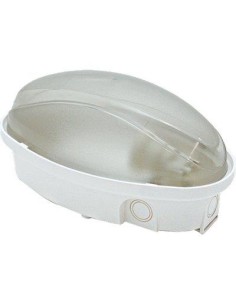 PLAFONIERA OVALE PANDA FME BIANCA VOLT 230 WATT MAX 60 E27 CM 21X12 H.CM 11