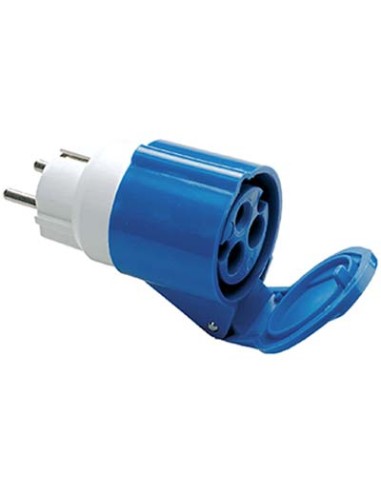 ADATTATORE SCHUKO-PRESA BLU FME 2P+T 16A IP44