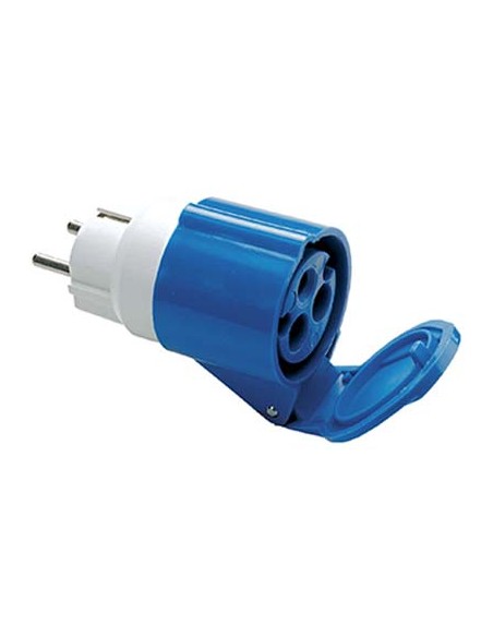 ADATTATORE SCHUKO-PRESA BLU FME 2P+T 16A IP44
