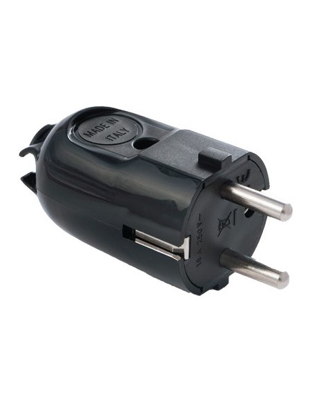 SPINA MOBILE SCHUKO FME NERO 2P+T 16A