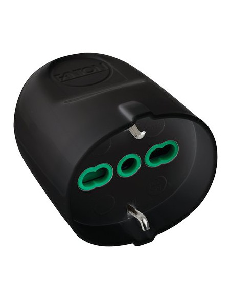 PRESA MOBILE SCHUKO FME NERO 2P+T 16A BIPASSO