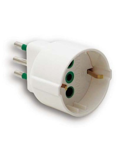 ADATTATORE 16A-SCHUKO FME BIANCO 2P+T 16A