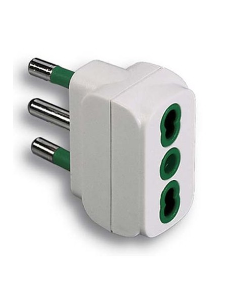 ADATTATORE 16A-16A BIPASSO FME BIANCO 2P+T 16A