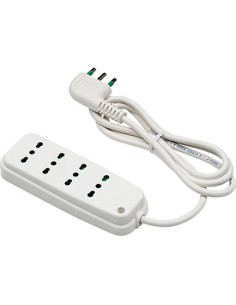 MULTIPRESA BIPASSO RETAIL FME BIANCO POSTI 4 2P+T 16A N°XMMQ 3X1,0 MT 1,5