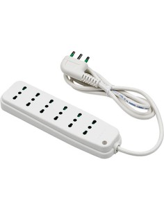 MULTIPRESA BIPASSO RETAIL FME BIANCO POSTI 6 2P+T 16A N°XMMQ 3X1,0 MT 1,5