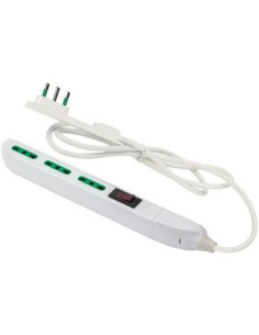 MULTIPRESA BIPASSO SLIM + TERMICO FME BIANCO POSTI 3 2P+T 10A N°XMMQ 3X0,75 MT 1,5