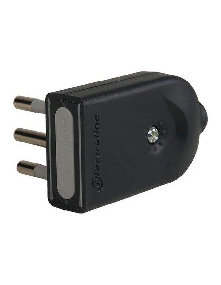 SPINA MOBILE ORIENTABILE ELECTRALINE NERO 2P+T 10A