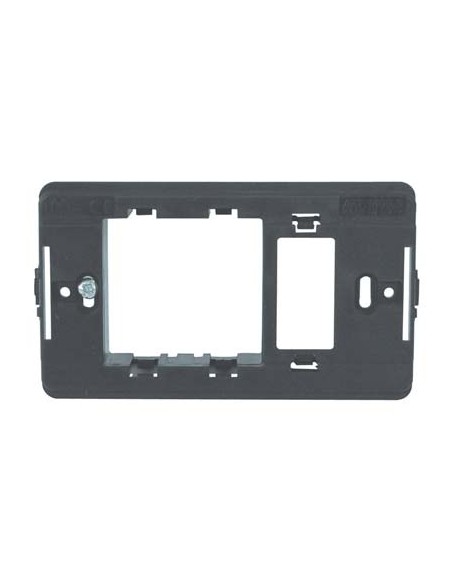 SUPPORTO FRUTTI VENUS MARLANVIL PC NERO POSTI 1+SCHUKO