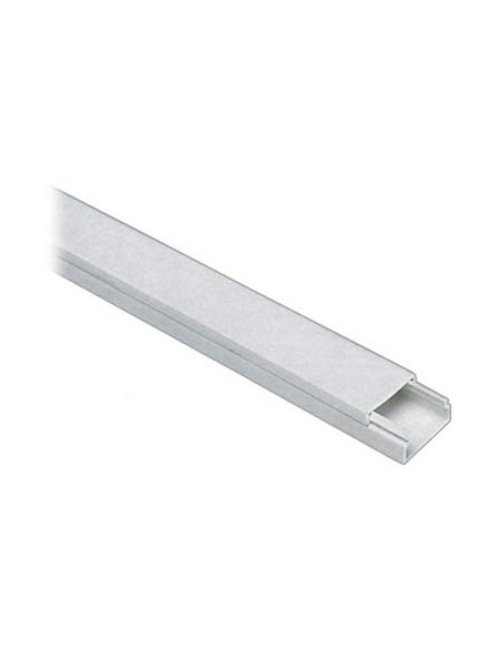 MINI CANALINA ADESIVA PASSAGGIO CAVI PVC BIANCO MM 10X10 MT 2