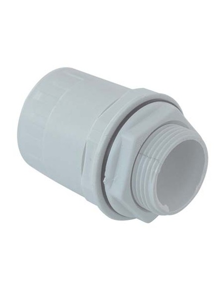 RACCORDO TUBO SCATOLA IP65 X TUBO RIGIDO PVC GRIGIO MM 20