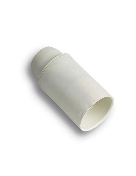 PORTALAMPADA CAMICIA LISCIA RESINA BIANCO E27 M10X1