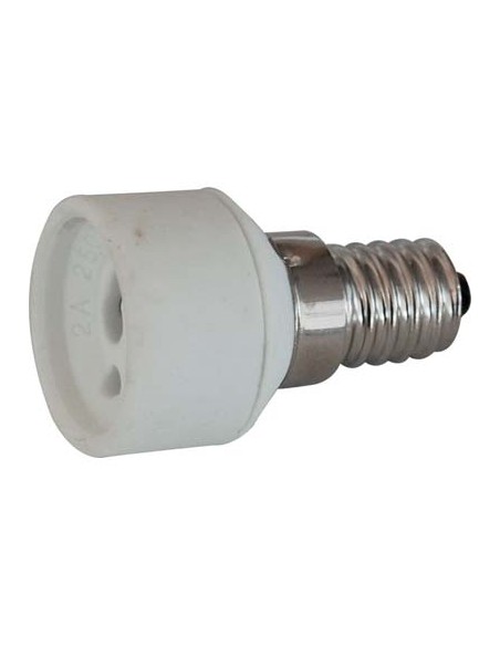 ADATTATORE LAMPADA E14-GU10 PORCELLANA