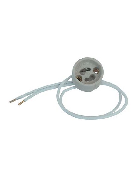 PORTALAMPADA GU10 GZ10 STEATITE CAVO CM 15