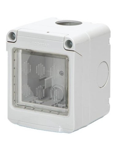 INVOLUCRO A PARETE + PORTELLA IP55 POSTI 2 MM 67X83 H.MM 65 X ABM