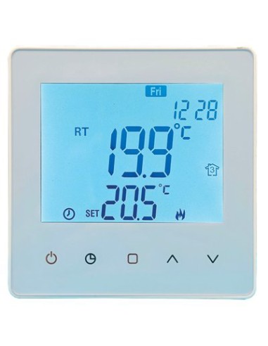 CRONOTERMOSTATO QUBO TOUCH V2 BRAVO 5/35°C LCD 3,1" MM 86X86X28