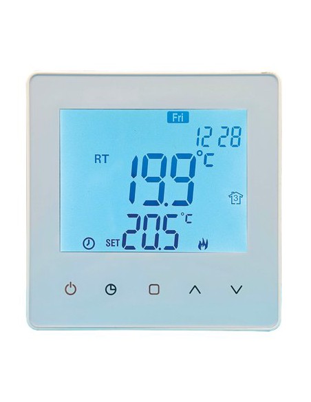 CRONOTERMOSTATO QUBO TOUCH V2 BRAVO 5/35°C LCD 3,1" MM 86X86X28