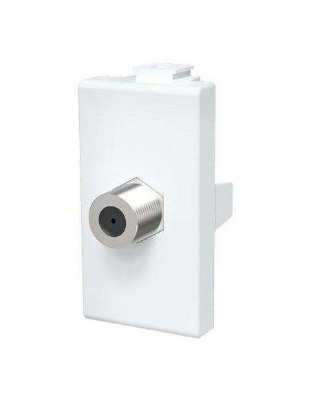 CONNETTORE F TV SAT DIRETTO ABM BIANCO