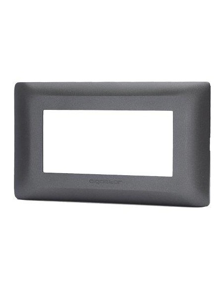 PLACCA COPRIFRUTTI ABM NERO POSTI 4 MM 140X85