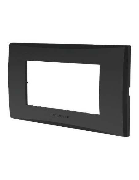 PLACCA COPRIFRUTTI AVP NERO POSTI 4 MM 140X85