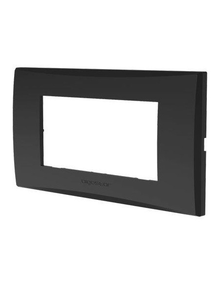 PLACCA COPRIFRUTTI AVP GRIGIO SCURO POSTI 4 MM 140X85
