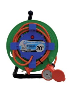 AVVOLGICAVO GARDEN ELECTRALINE ARANCIO 2P+T 16A + SCHUKO N°XMMQ 2X1,5 MT 20