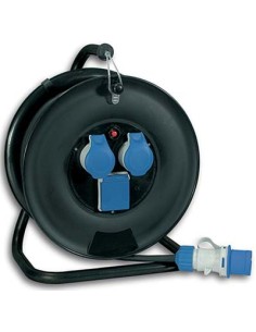 AVVOLGICAVO INDUSTRIALE BLU IP44 FME 2P+T 16A X2 N°XMMQ 3X2,5 MT 30
