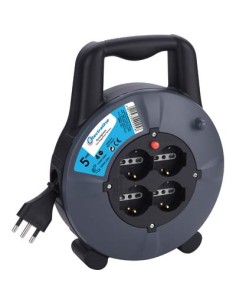 AVVOLGICAVO DOMESTICO ELECTRALINE 2P+T 16A BIPASSO SCHUKO X4 N°XMMQ 3X1,5 MT  5