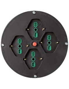 DISCO PRESE X AVVOLGICAVO FME MM 145 2P+T 16A BIPASSO SCHUKO X4