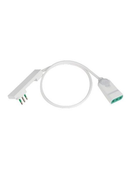 PROLUNGA LINEARE CLOCK FME BIANCO 2P+T 10A N°XMMQ 3X0,75 MT 1,0